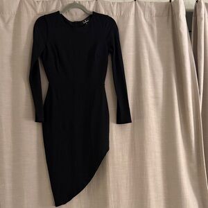 Lulu's Midnight Asymmetrical Dress